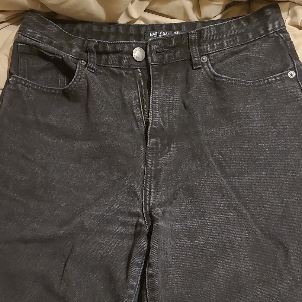 Nasty Gal Black Denim Jeans